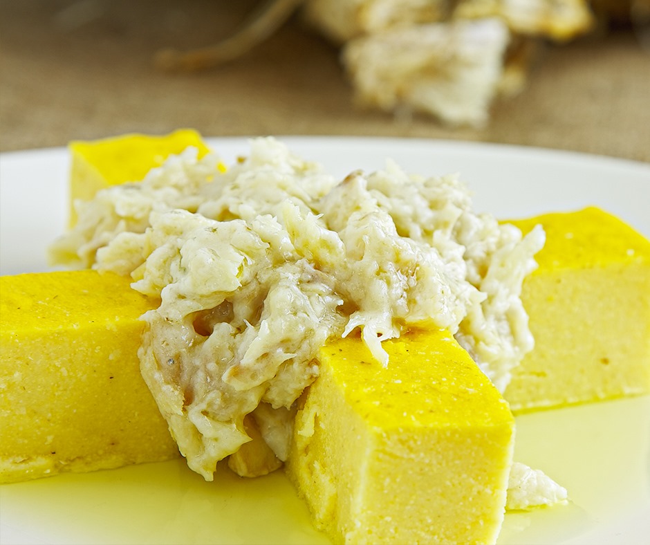 Baccala Mantecato Con Polenta Sterilgarda Alimenti