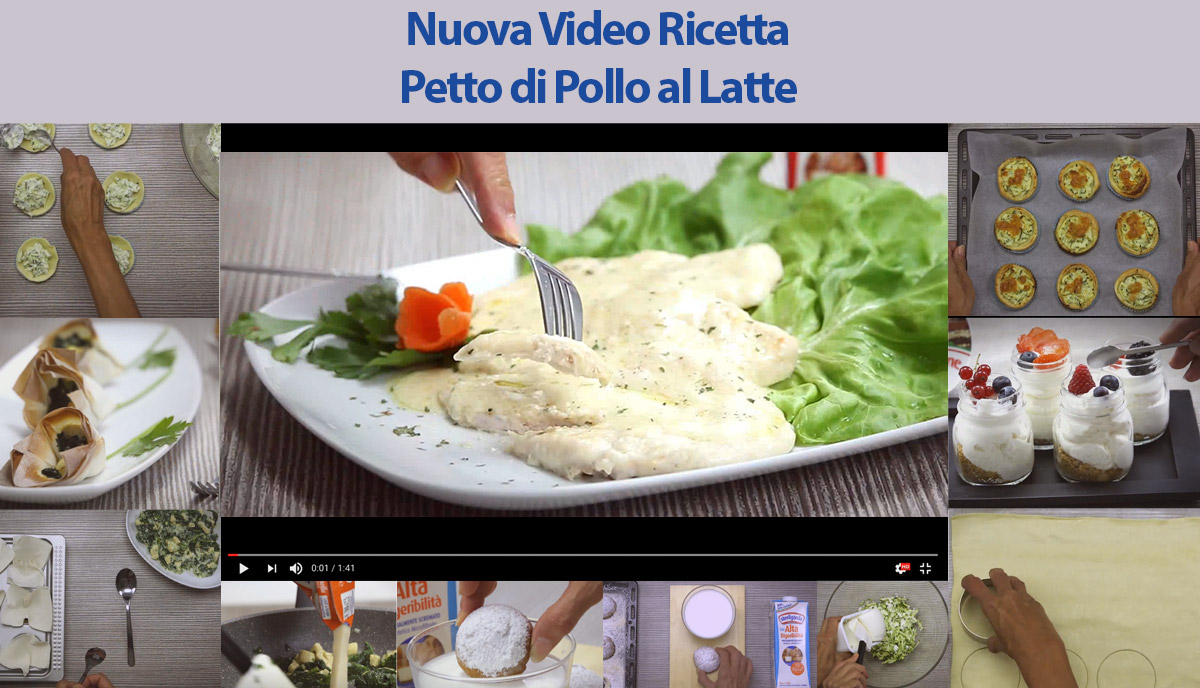 Nuova Video Ricetta : Petti di Pollo al Latte